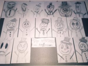 Naše kresby inspirované Timem Burtonem