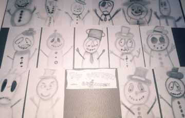 Naše kresby inspirované Timem Burtonem